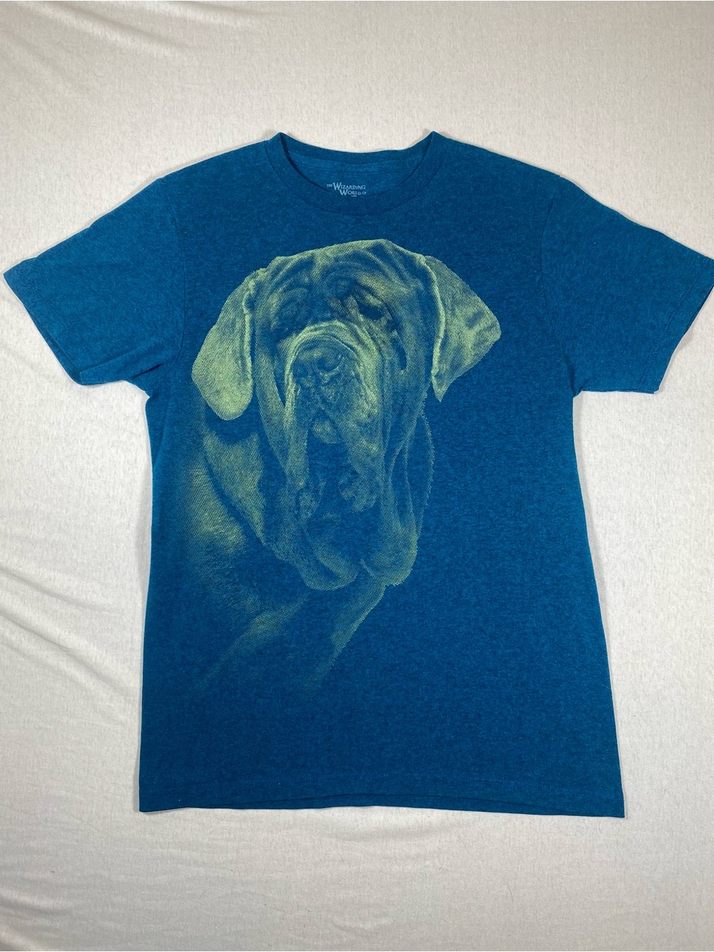 Wizarding World Harry Potter Universal Studios Fang Dog Tee Medium Blue